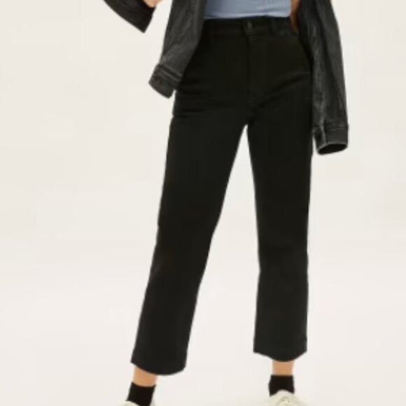 Everlane Black The Straight-Leg Crop - Picture 2 of 4